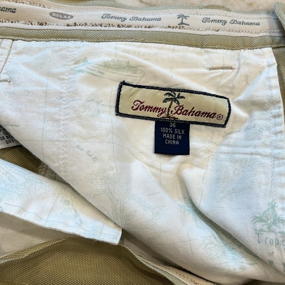 Tommy Bahama 100% Silk Bermuda Shorts |‎ Sage Green | Men’s 36 - Picture 10 of 13